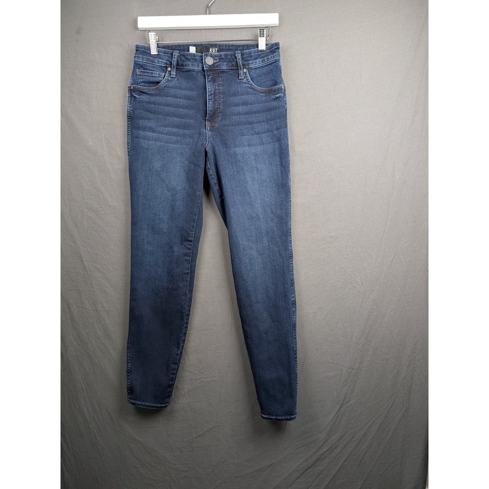 KUT from the Kloth Donna High Rise Ankle Skinny Jeans Dark Wash Blue Size 4